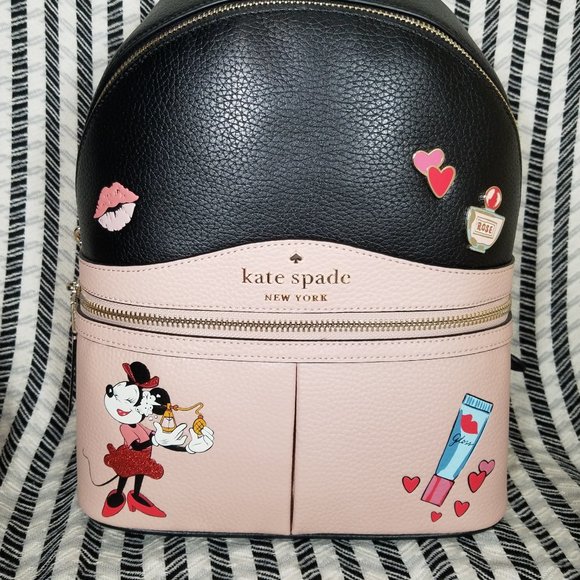 kate Spade karina medium minnie mouse backpack main image 4